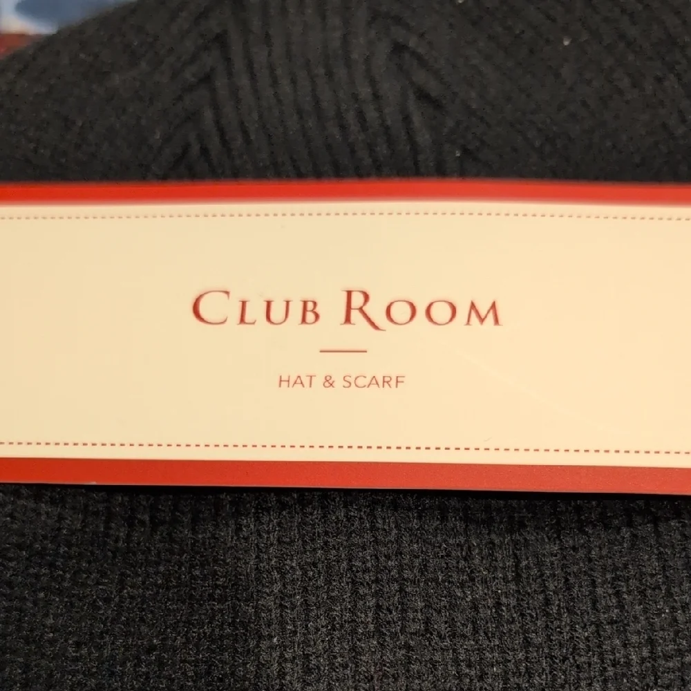 Club Room Men's Scarf/Hat Set